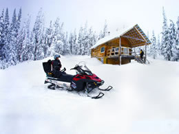 raid motoneige - Le sentier de neige