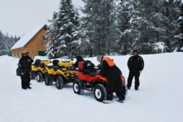 La Saint-Sylvestre - quad l'hiver