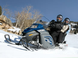 raid motoneige - Le sentier de neige