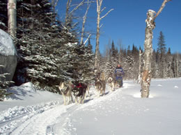 raid motoneige - Le sentier de neige